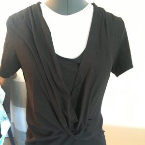 THEORY 2peice Short-Sleeve Shirt + Tank top